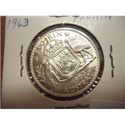 1963 AUSTRALIA SILVER FLORIN UNC