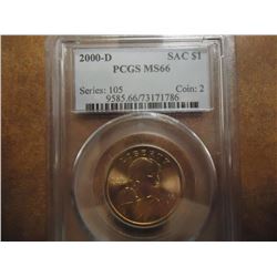 2000-D SACAGAWEA DOLLAR PCGS MS66