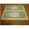 Image 2 : 2 CONSECUTIVE SERIAL NUMBER 2001 $1 FRN'S STAR NOTES, CRISP UNC SERIAL NUMBERS ARE F04555902-F045559
