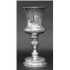 Image 1 : CONTINENTAL SILVER GOBLET, Austro-Hungarian. 19th Century. (.800 Fine) Engraved and embossed wi...