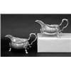 Image 1 : ASSEMBLED PAIR OF EDWARDIAN STERLING SILVER SAUCE BOATS, English. London. 1904 and 1906. Maker:...
