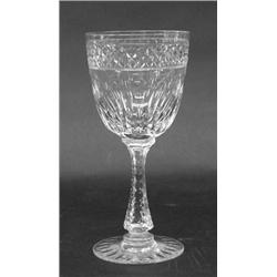 SET OF TWENTY-FOUR HAWKES CRYSTAL STEMWARE, American. Circa 1920. Acid stamped Hawkes. In the "...