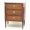 Image 1 : DIRECTOIRE STYLE GILT BRONZE MOUNTED MAHOGANY COMMODE, French. Early 19th Century. The D-shaped...