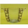 Image 1 : R. LALIQUE MOLDED CLEAR AND AMBER GLASS "HONFLEUR" VASE, French. Circa 1927. Engraved R. Laliqu...