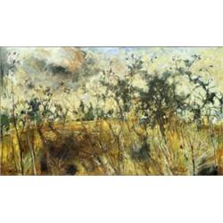 JEAN-YVES COMMERE (French. 1920-1986), "Autumn Landscape". Signed Y. Commere l/l., Oil on Can...