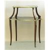 Image 1 : LOUIS XV STYLE GILT BRONZE MOUNTED MAHOGANY SERVING TABLE, Late 19th Century. The upper tier wi...