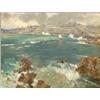 Image 1 : GIUSEPPE CASCIARO (Italian. 1863-1941), "Il Mare Di Castro". Signed G. Casciaro l/r. Also title...