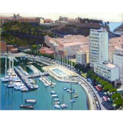 MICHEL DUREUIL (French. Born 1929), "Monte Carlo". Signed Dureuil l/l. Also titled on the stret...