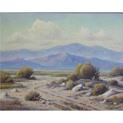 JOHN ANTHONY CONNER (American. 1892-1971), "Near Palm Springs". Signed John A. Conner l/r. Also...