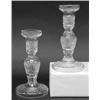 Image 1 : PAIR OF WATERFORD CRYSTAL CANDLESTICKS, Irish. Acid stamped. Each with a diamond pattern. Heigh...