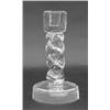 Image 1 : PAIR OF STEUBEN CRYSTAL "ROPE TWIST" CANDLESTICKS, American. Signed. Catalogue No. 7849. Design...