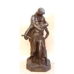 HENRI LOUIS LEVASSEUR (French. 1853-1934), "Apres Le Combat". Signed H. Levasseur and numbered...