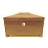 Image 1 : REGENCY MAHOGANY TEA CADDY, English. Early 19th Century. The rectangular paneled hinged cover o...