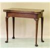 Image 1 : GEORGE III MAHOGANY CONCERTINA-ACTION CARD TABLE, English. Late 18th Century. The shaped top wi...