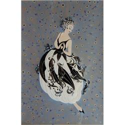 ROMAIN DE TIRTOFF ERTE (Russian. 1892-1990), "Tuxedo". Signed in pencil and numbered XCVIII/CXX...