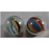 Image 2 : Lot 20: Akro Agate Company. 2 Sparklers. 21/32". M 9.8