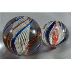 Lot 31: Latticinio Core Swirl and Ribbon Core Swirl