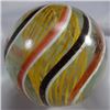 Image 1 : Lot 61: Swirl. Latticinio Core. 1-15/16". Polished.