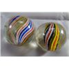 Image 1 : Lot 67: Swirl. Lot of 2 Divided Core Swirls