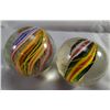 Image 2 : Lot 67: Swirl. Lot of 2 Divided Core Swirls
