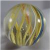Image 1 : Lot 85: Swirl. Latticinio Core. 27/32". Polished.