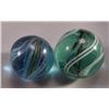 Image 1 : Lot 96: 2 Divided Core Swirls.