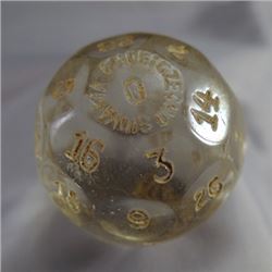 Lot 205: Czechoslovakian Fortune Telling Marble. 1-1/16". M 9.9