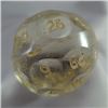 Image 2 : Lot 205: Czechoslovakian Fortune Telling Marble. 1-1/16". M 9.9