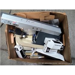 BOX: MISCELLANEOUS ELECTRONICS-PROGRAMMERS, CONNECTORS (print sequence:) 68677