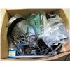 Image 1 : BOX: ELECTRONICS-CORDS, POWER SUPPLIES