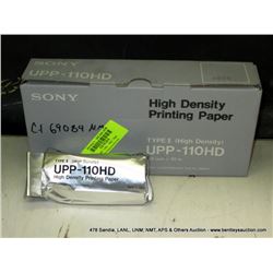 SONY UPP-110HD PRINTING PAPER (print sequence:) 69084