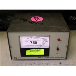 VARIAN 802-A THERMOCOUPLE VACUUM GAUGE (print sequence:) 69146