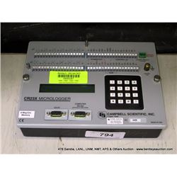 CS INC CR23X MICROLOGGER (print sequence:) 69187