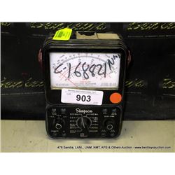 SIMPSON 250 VOLT-OHM-MILLIAMETER (print sequence:) 68827