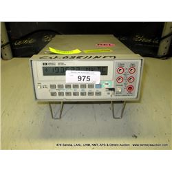 HP 3478A MULTIMETER (print sequence:) 68811
