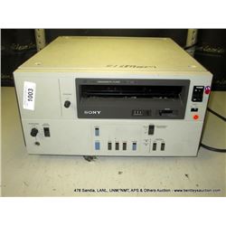 SONY VP-5000 VCR (print sequence:) 68790