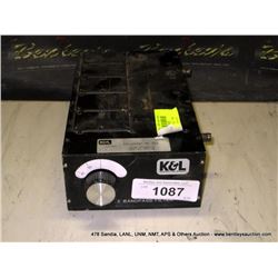 K & L TUNABLE BANDPASS FILTER MODEL # 50140 (print sequence:) 68849