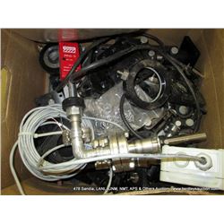 BOX: MISCELLANEOUS OPTICAL & VALVE ACCESSORIES