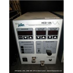 MICRO JOIN HCD-125 PROGRAMMABLE CAPACITOR DISCHARGE POWER SUPPLY