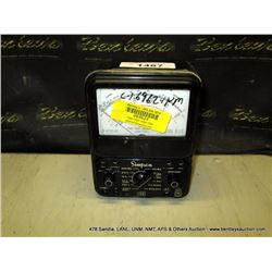 SIMPSON 260 VOLT-OHM-MILLIAMETER (print sequence:) 69624