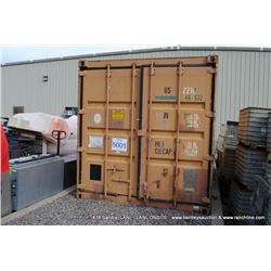 METAL SEA CONTAINER - CONEX, 20', WOODEN FLOOR CONTENTS NOT INCLUDED LOCATION: Los Alamos Surplus Ya