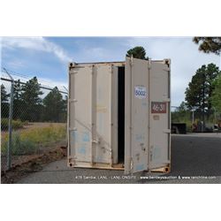 METAL SEA CONTAINER - CONEX, 20', WOODEN FLOOR CONTENTS NOT INCLUDED LOCATION: Los Alamos Surplus Ya