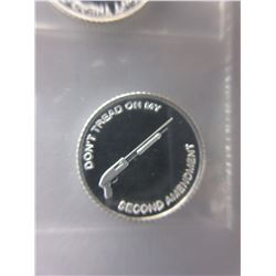 4 x .999 Fine Silver "Long Barrel Rifle" Rounds