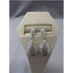 New Sterling Silver tear drop dangle earrings