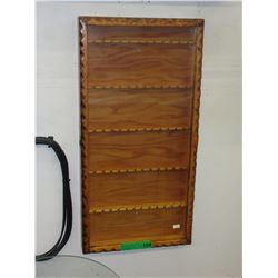 Vintage - Wood collector spoon wall cabinet