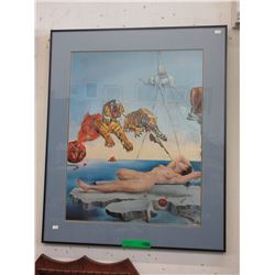 Framed Salvador Dali print