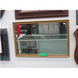 Beveled glass wall mirror - used