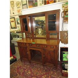 Victorian mirror back side board - circa 1890