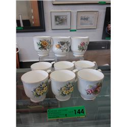 9 Royal Albert "Summertime Series" coffee mugs