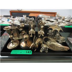 Collection of brass ornaments